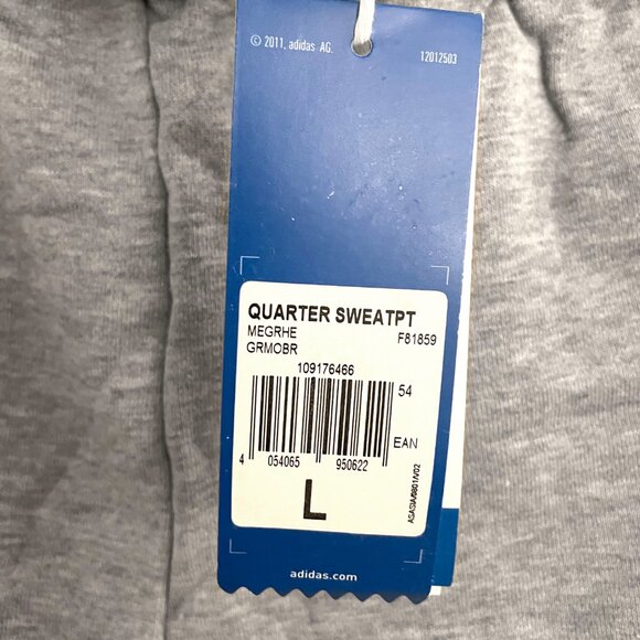 Adidas grey 3/4 quarter sweatpants - Picture 5 of 5